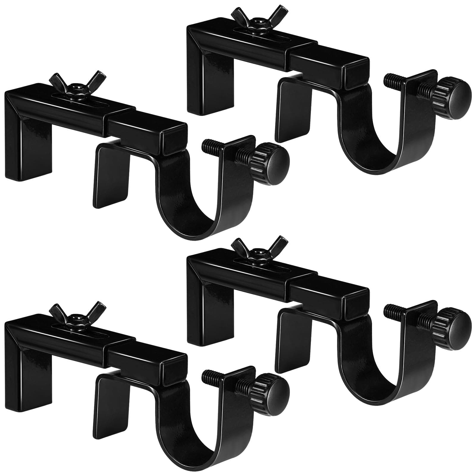 Curtain Rod Brackets for 1.3-2 Inch Outside Mounted Blinds 4 Pack