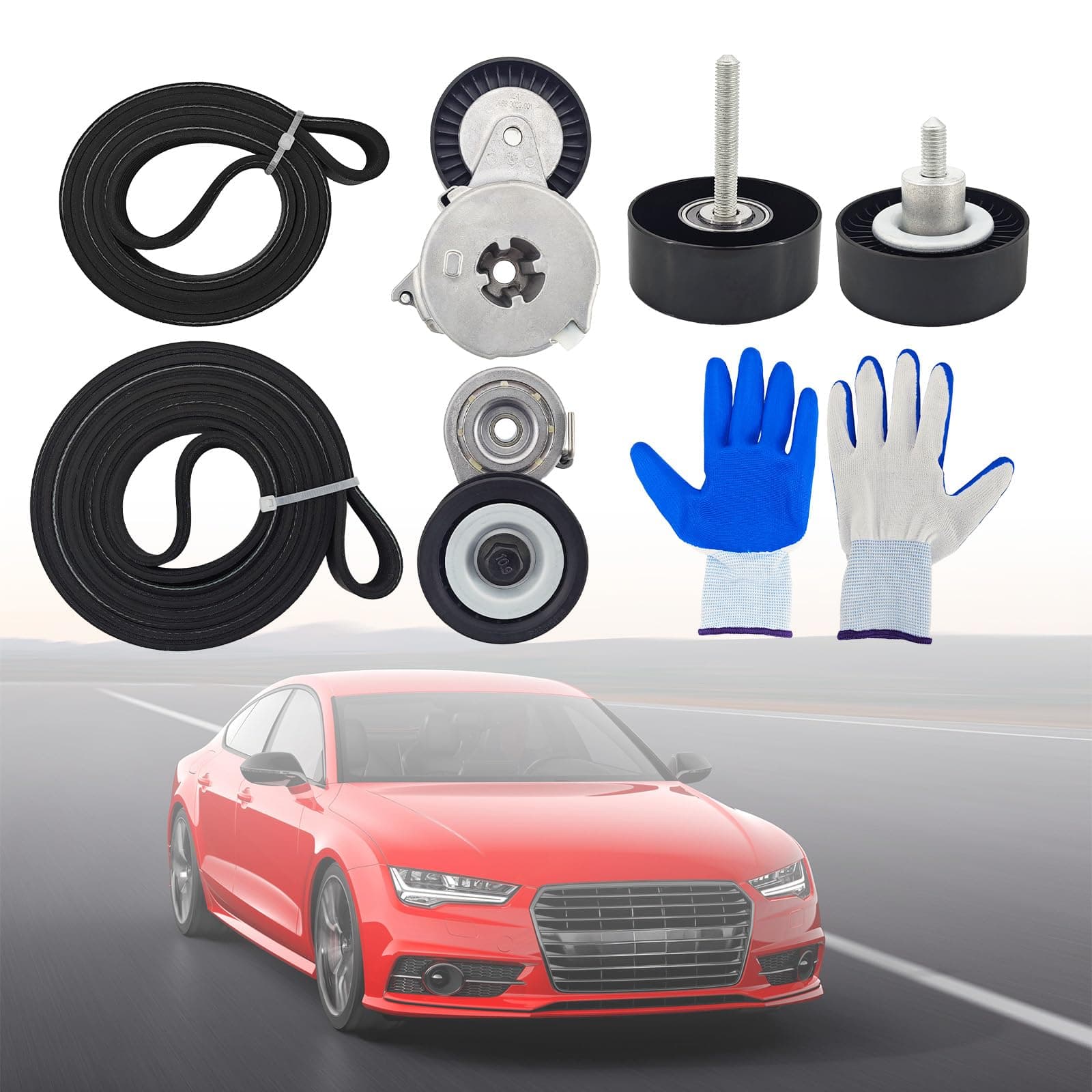 Drive Belt Tensioner Idler Pulley Kit for VW / AUDI