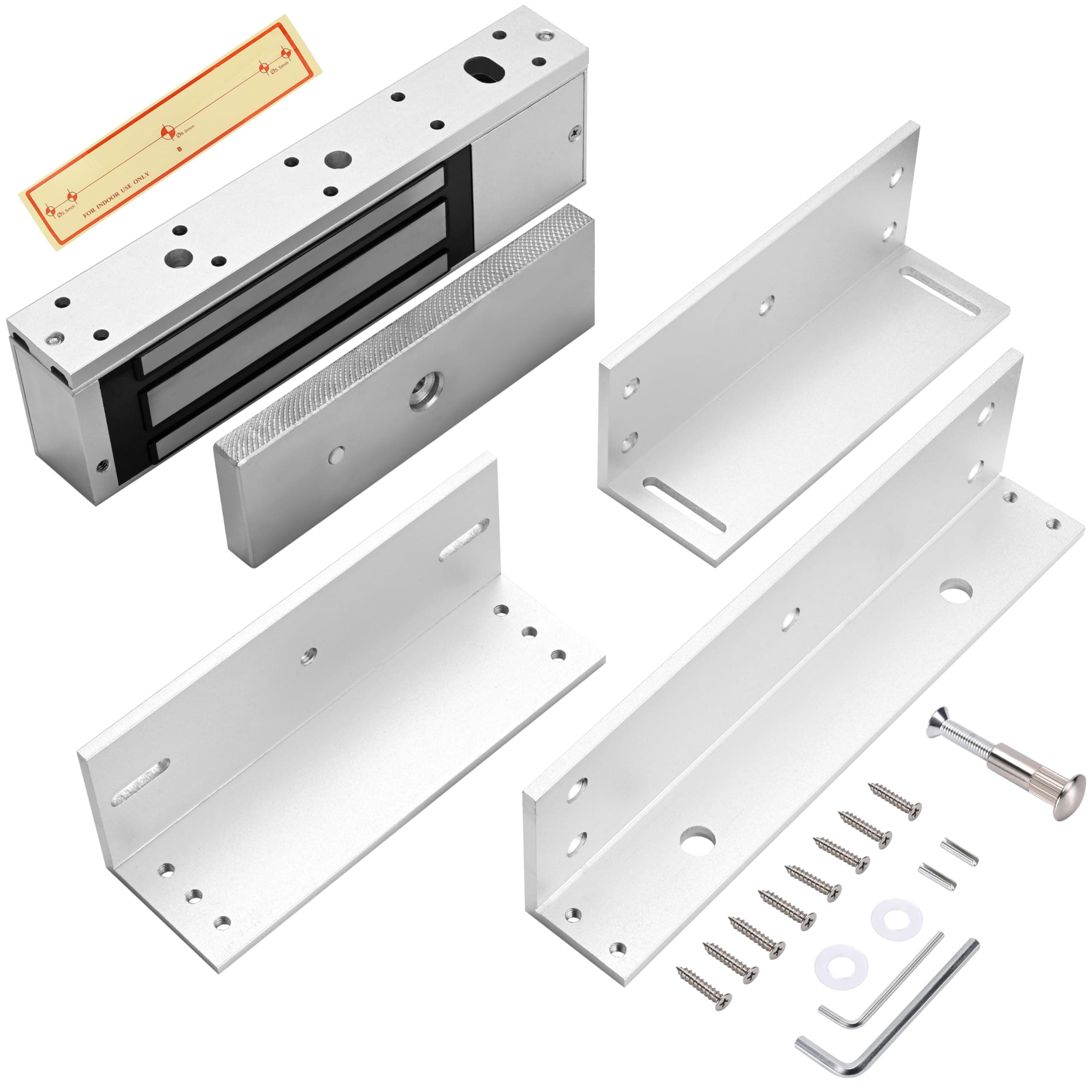 Electric Magnetic Door Lock L&Z Bracket Kit Access Control 12V 1200LBS 500KG, photo 1 of 7