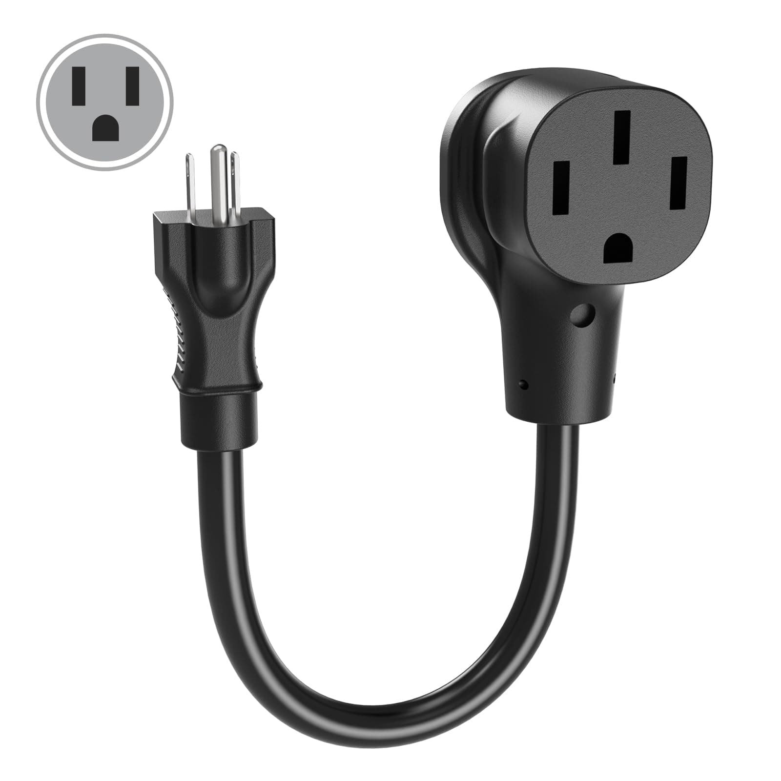 EV Charger Adapter 120v 15A NEMA 5-15P to 14-50R for Level 1/2 Car/Tesla, photo 1 of 4
