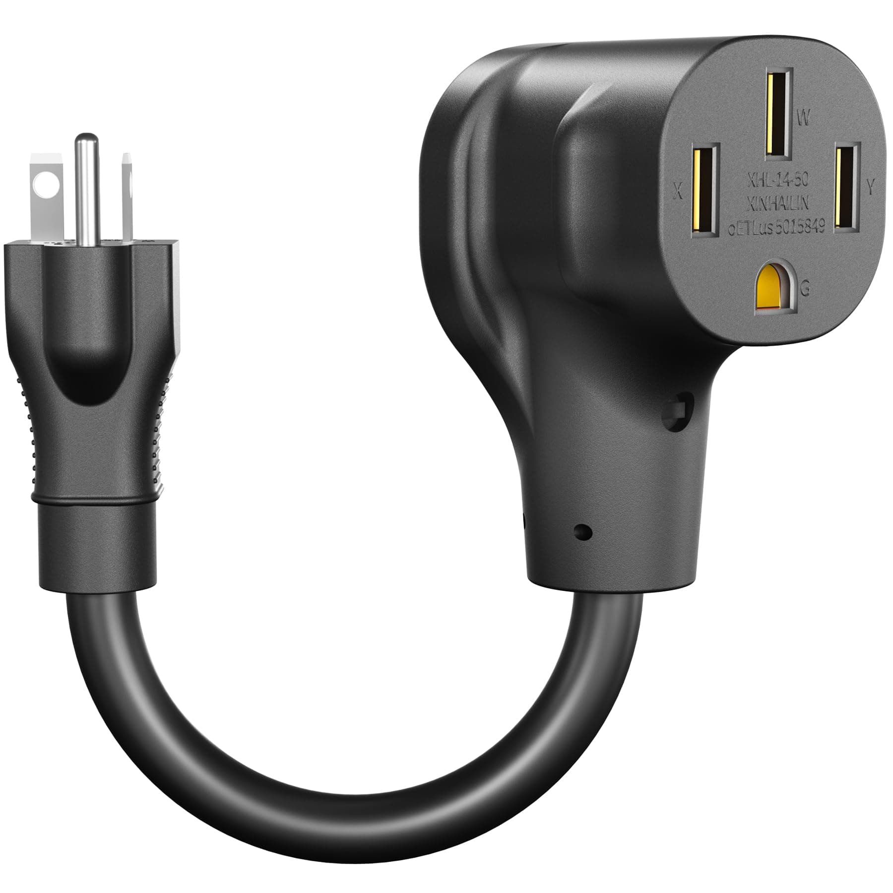 EV Charger Adapter Cord 20A 250V NEMA 6-20P to 14-50R  11.8 inches