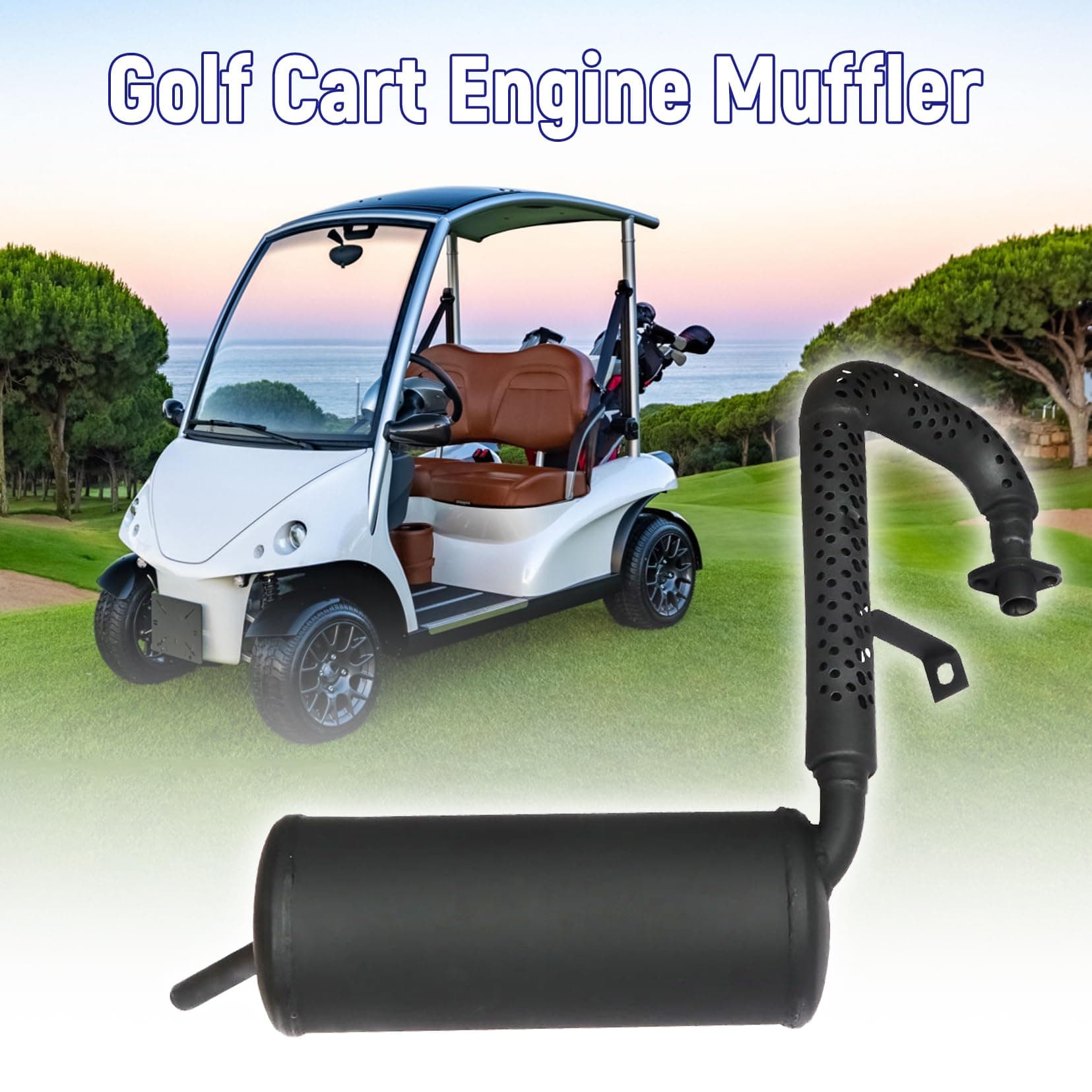 Golf Cart Muffler for Club Car DS Gas Golf Carts 101859301, photo 2 of 12
