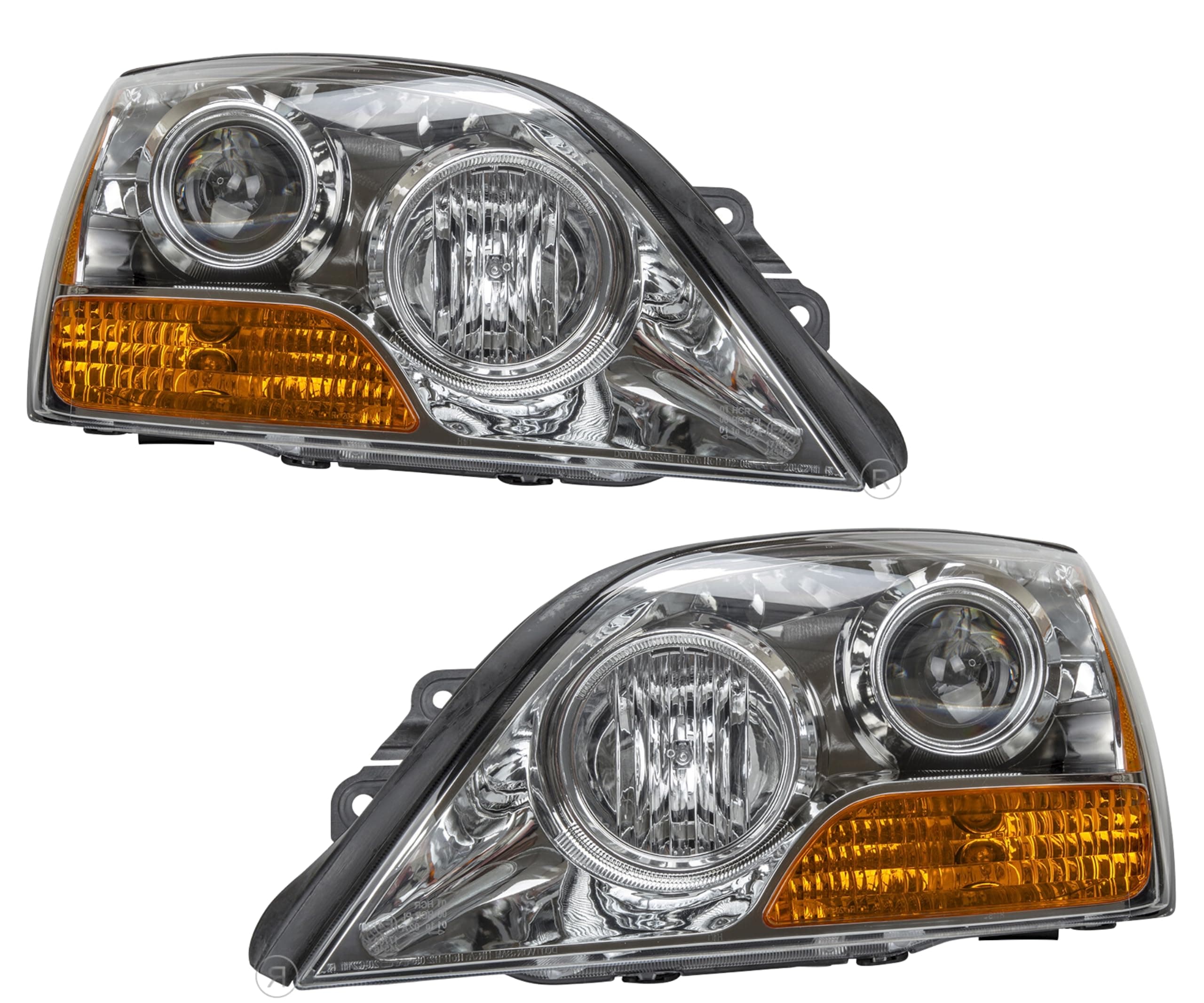 Kia Sorento Halogen Headlights 2008-2009 (KI2502134 KI2503134), photo 1 of 8