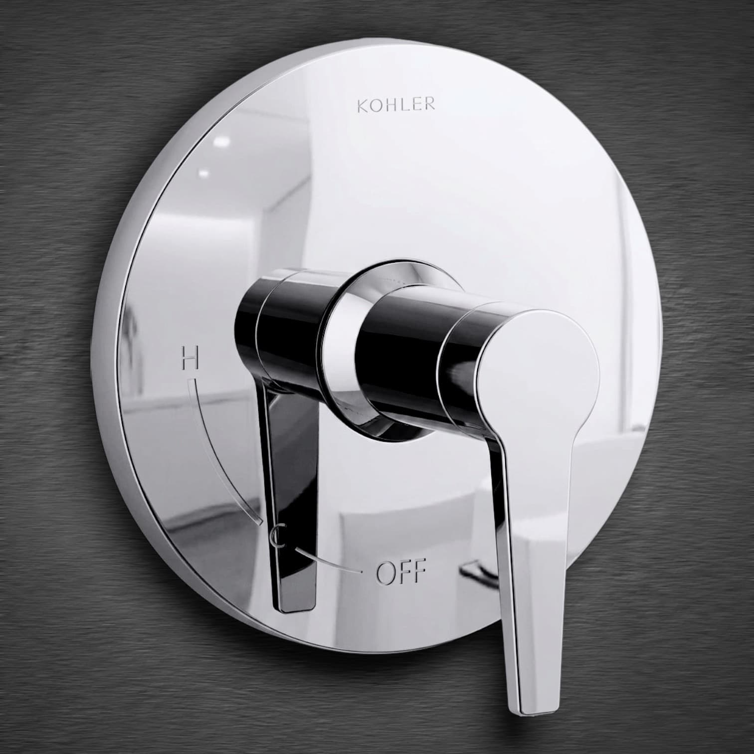 KOHLER Shower Trim Kit - Faceplate & Lever Handle - Chrome