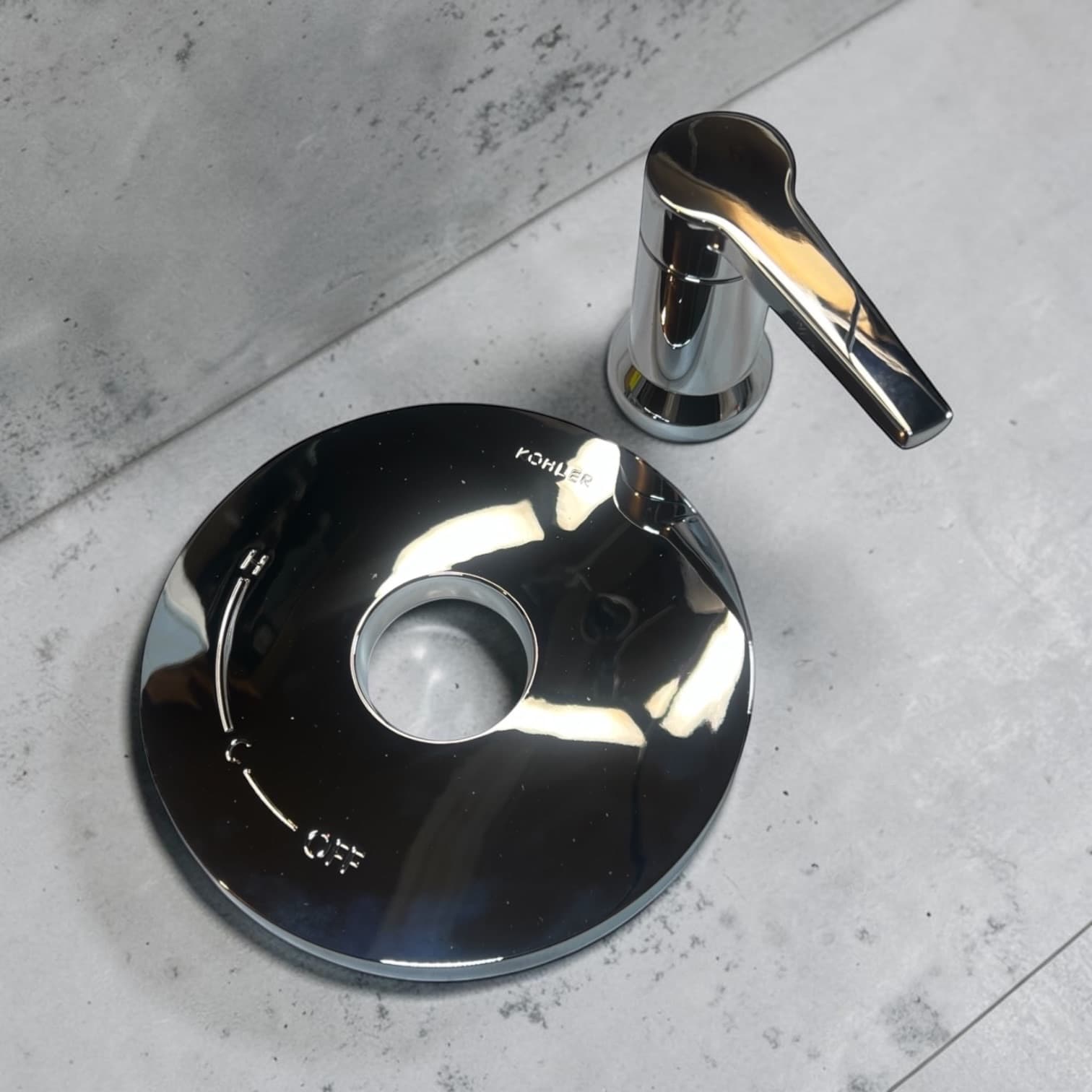 KOHLER Shower Trim Kit - Faceplate & Lever Handle - Chrome, photo 2 of 4