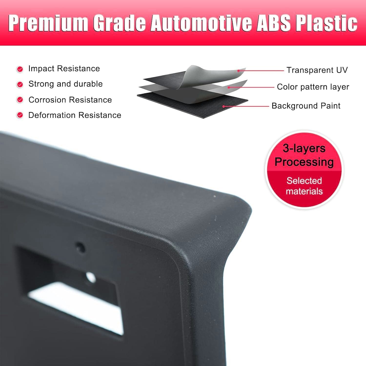 License Plate Frame for Ford Transit 2015-2019, photo 2 of 3