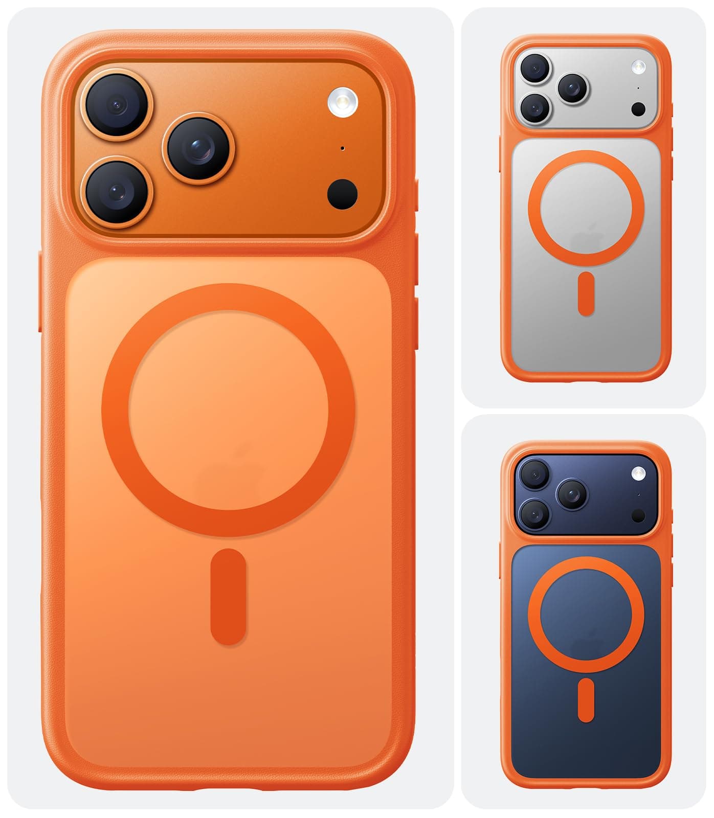 Magnetic Translucent Orange Phone Case for iPhone 17 Pro, photo 9 of 9