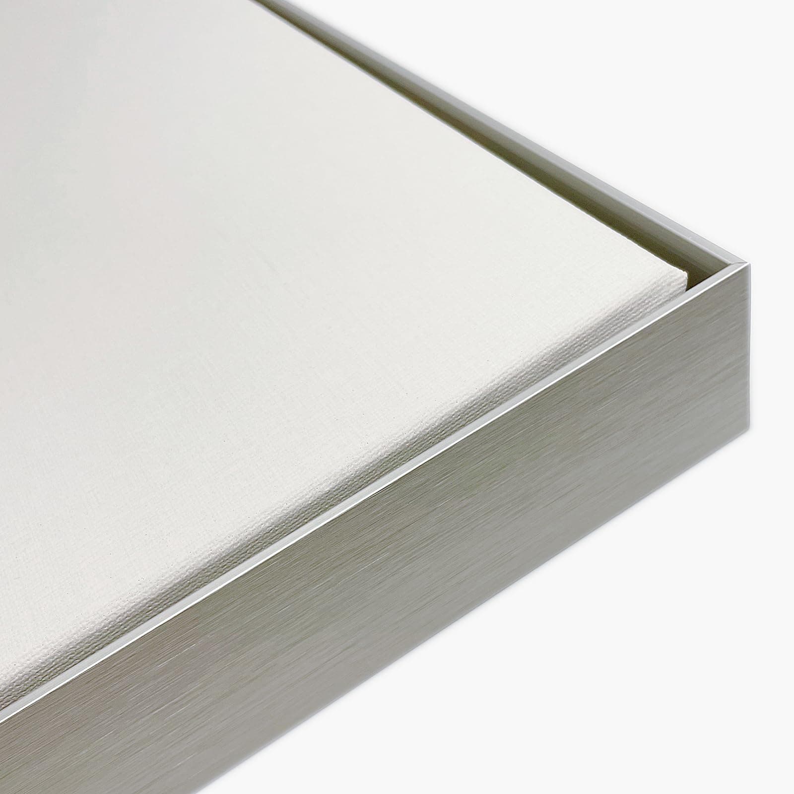 Metal Canvas Floater Frame for 24x24 Canvas 1.5 Inch Deep - Brushed Silver, photo 1 of 7