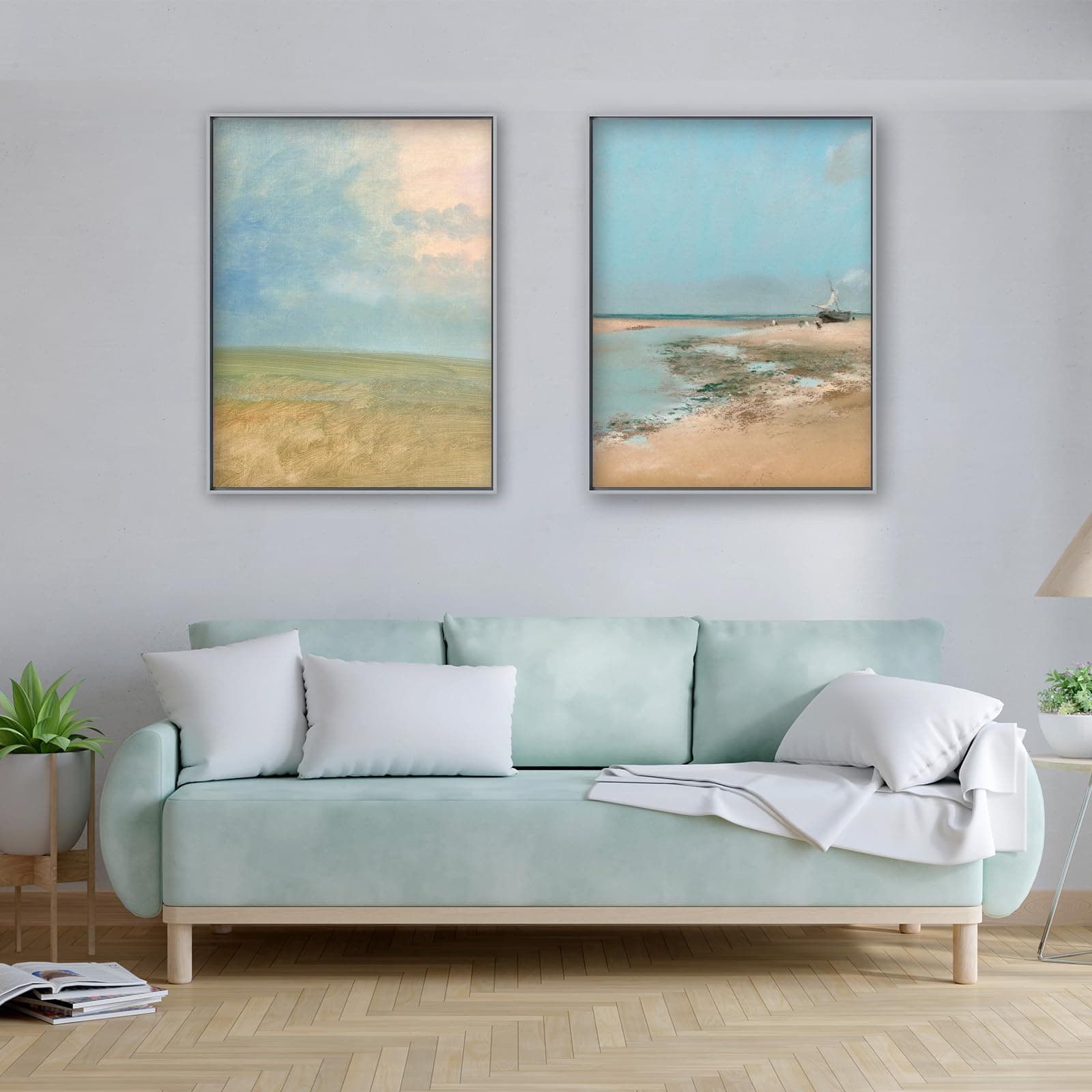 Metal Canvas Floater Frame for 24x24 Canvas 1.5 Inch Deep - Brushed Silver, photo 7 of 7