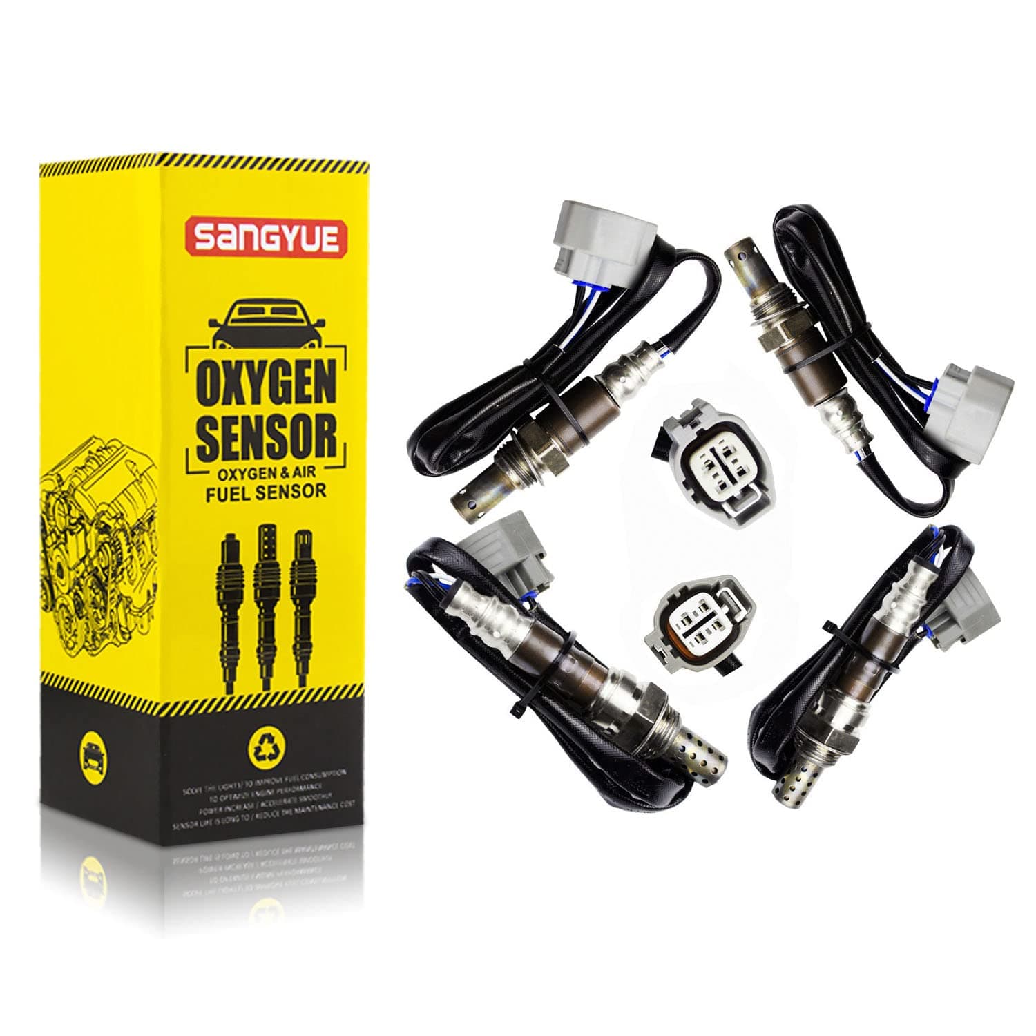 Oxygen Sensors for Jaguar 3.0L 4.2L Upstream Downstream 4 Pack, photo 1 of 6