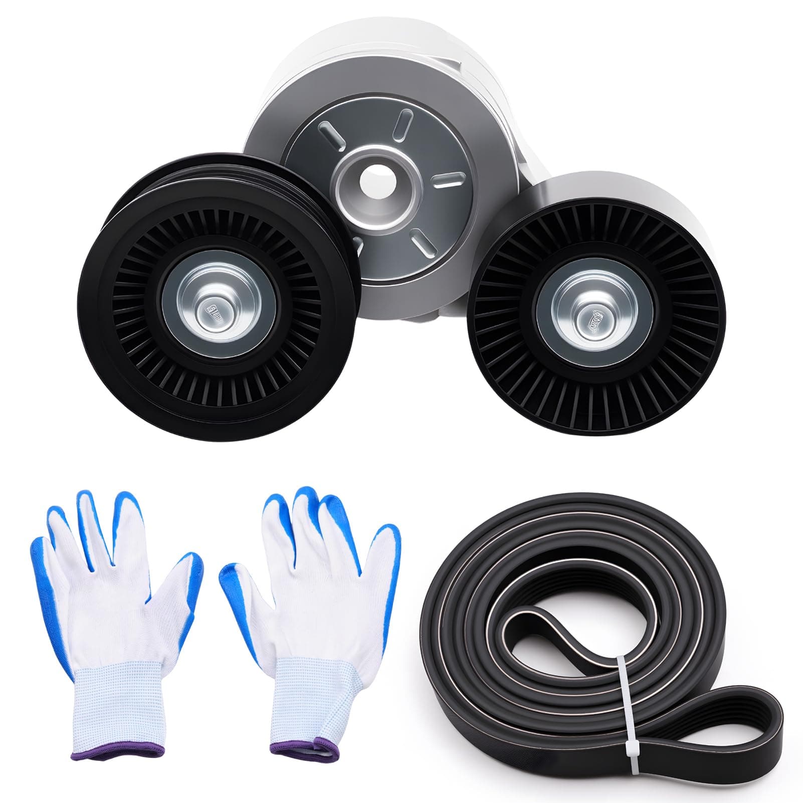 Serpentine Belt and Tensioner Kit for 3.7L 4.7L Dodge Jeep Engines, photo 1 of 7