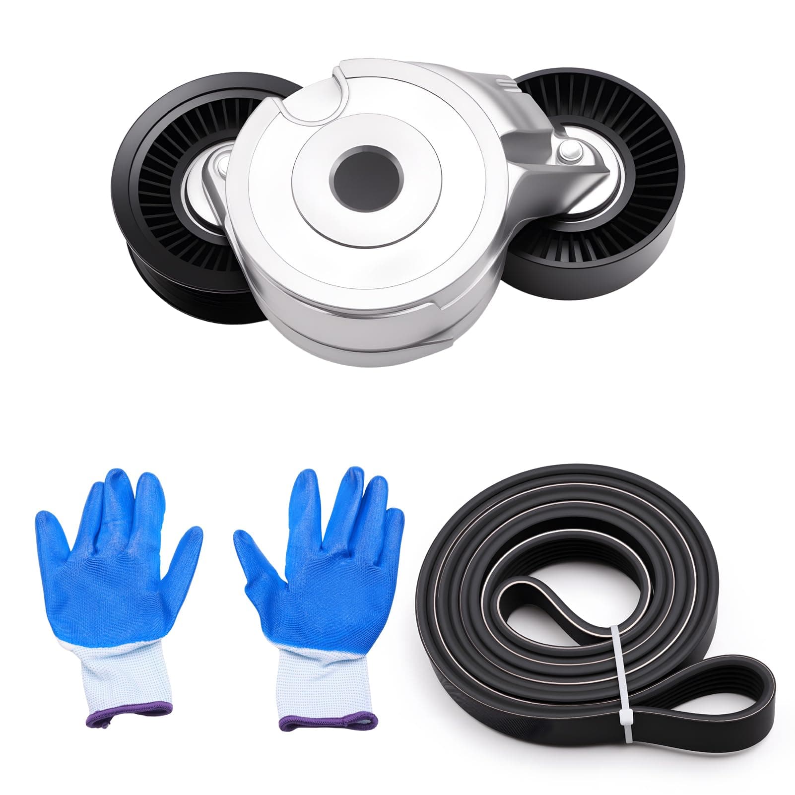 Serpentine Belt and Tensioner Kit for 3.7L 4.7L Dodge Jeep Engines, photo 7 of 7