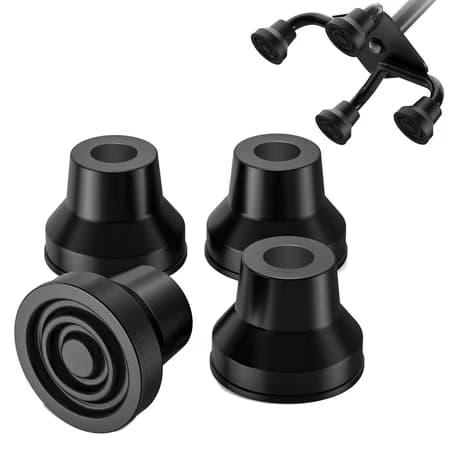 Walking Cane Rubber Feet Caps 4 Pack