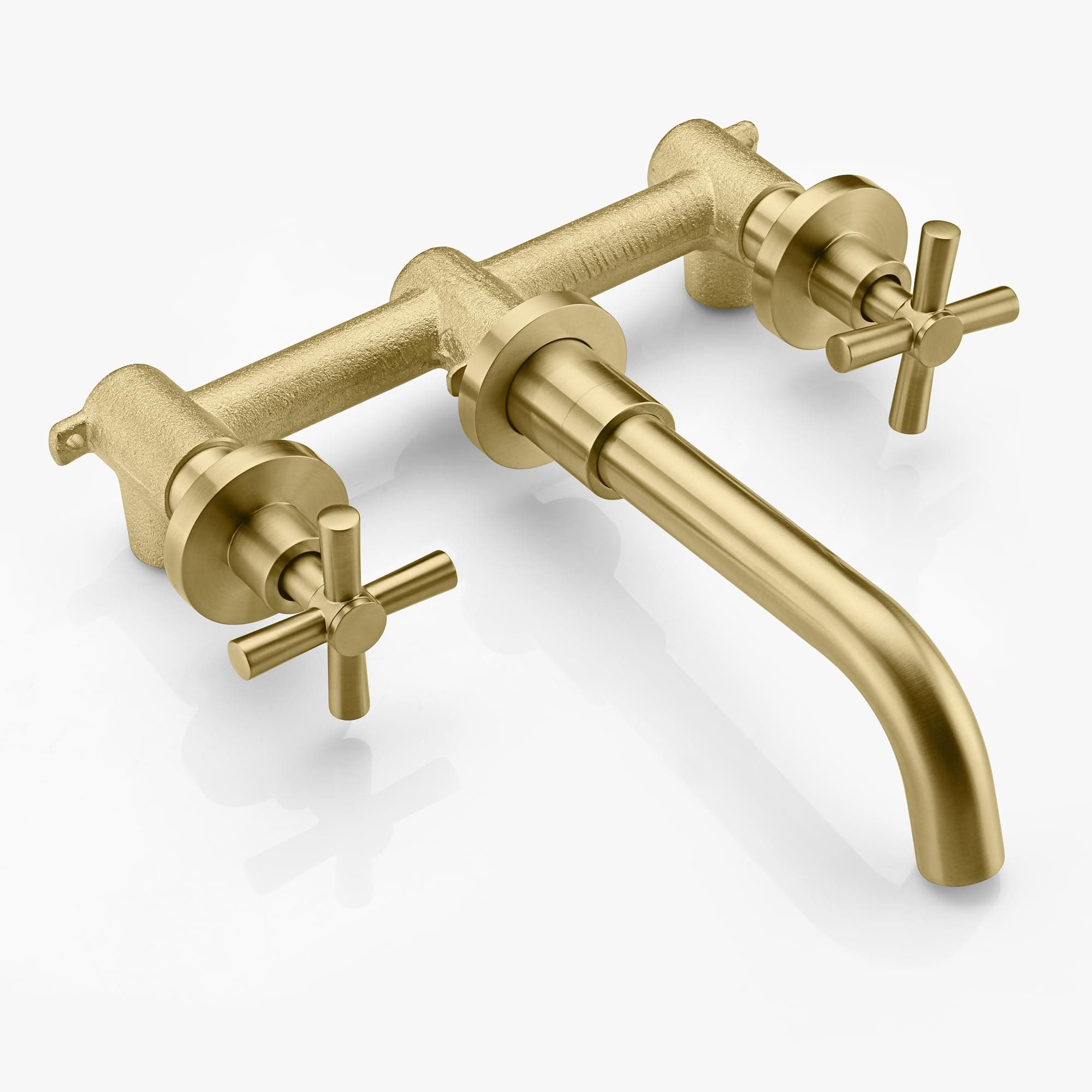 Wall Mount Faucet - 2 Handle Cross
