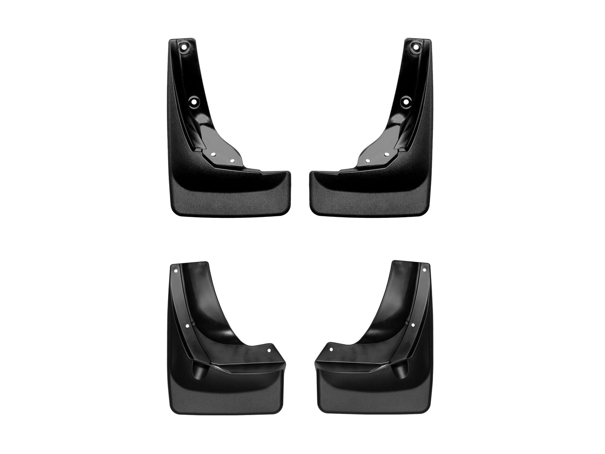 WeatherTech No Drill Mud Flaps Black for Honda Ridgeline Front and Rear Set 110069-120069, photo 1 of 5