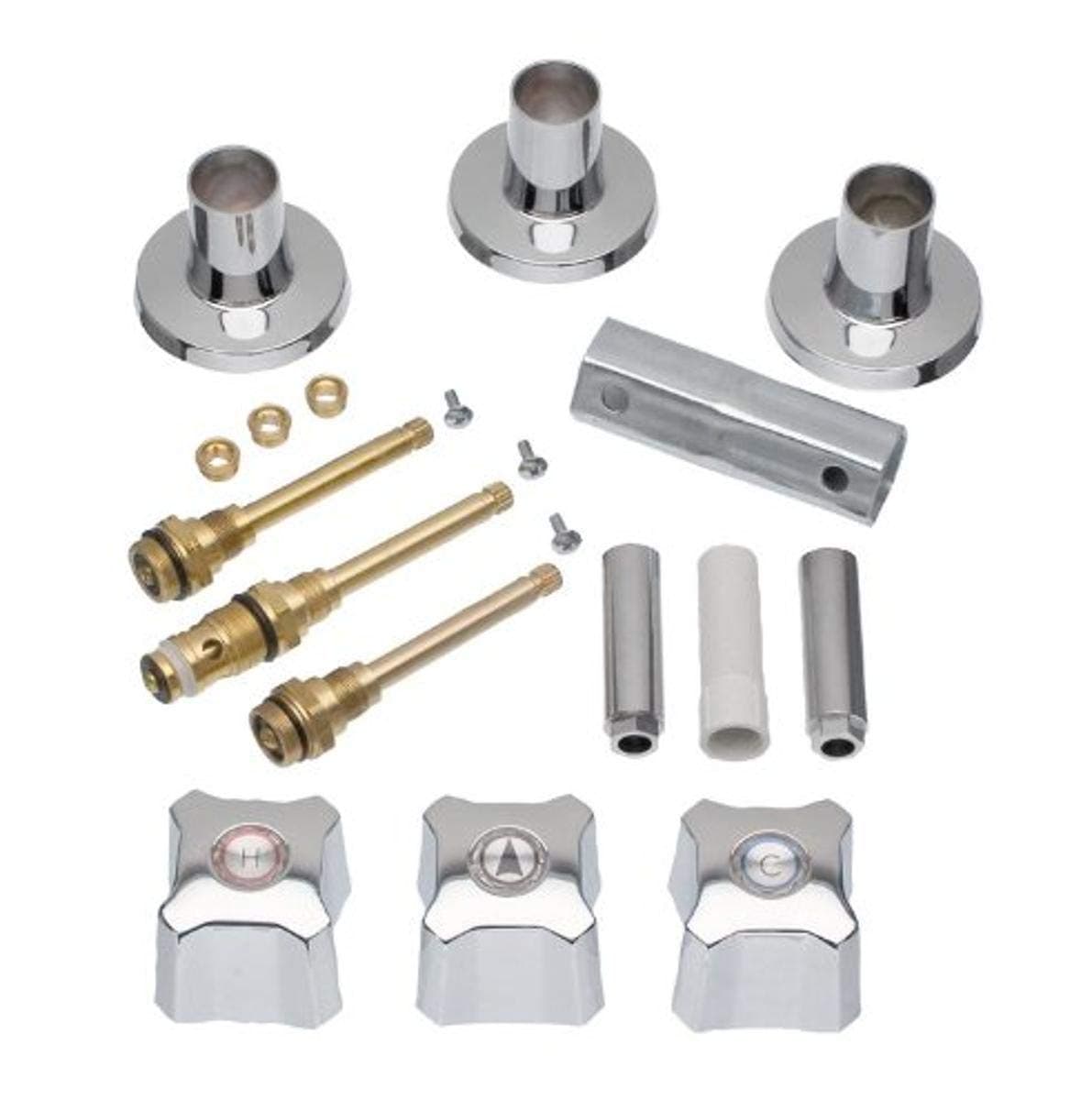 3-Handle Chrome Tub and Shower Trim Kit for Kohler Trend