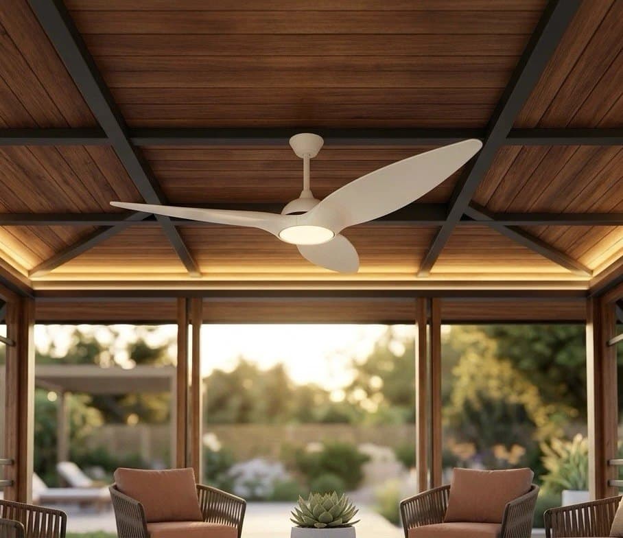 60 in. Outdoor Smart Ceiling Fan with Remote and App Control Atomi Slique