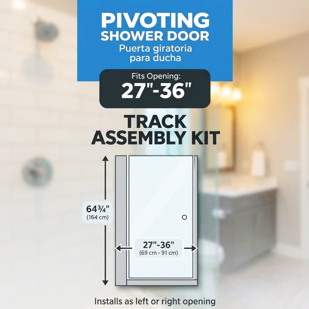 Delta Pivoting Shower Door 27" to 36" Glass Door Frame