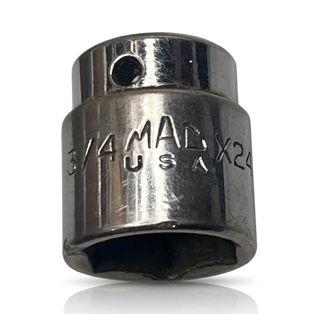 Mac Tools 3/4" SAE Shallow Socket 3/8" Drive 6 Point Chrome Finish X246