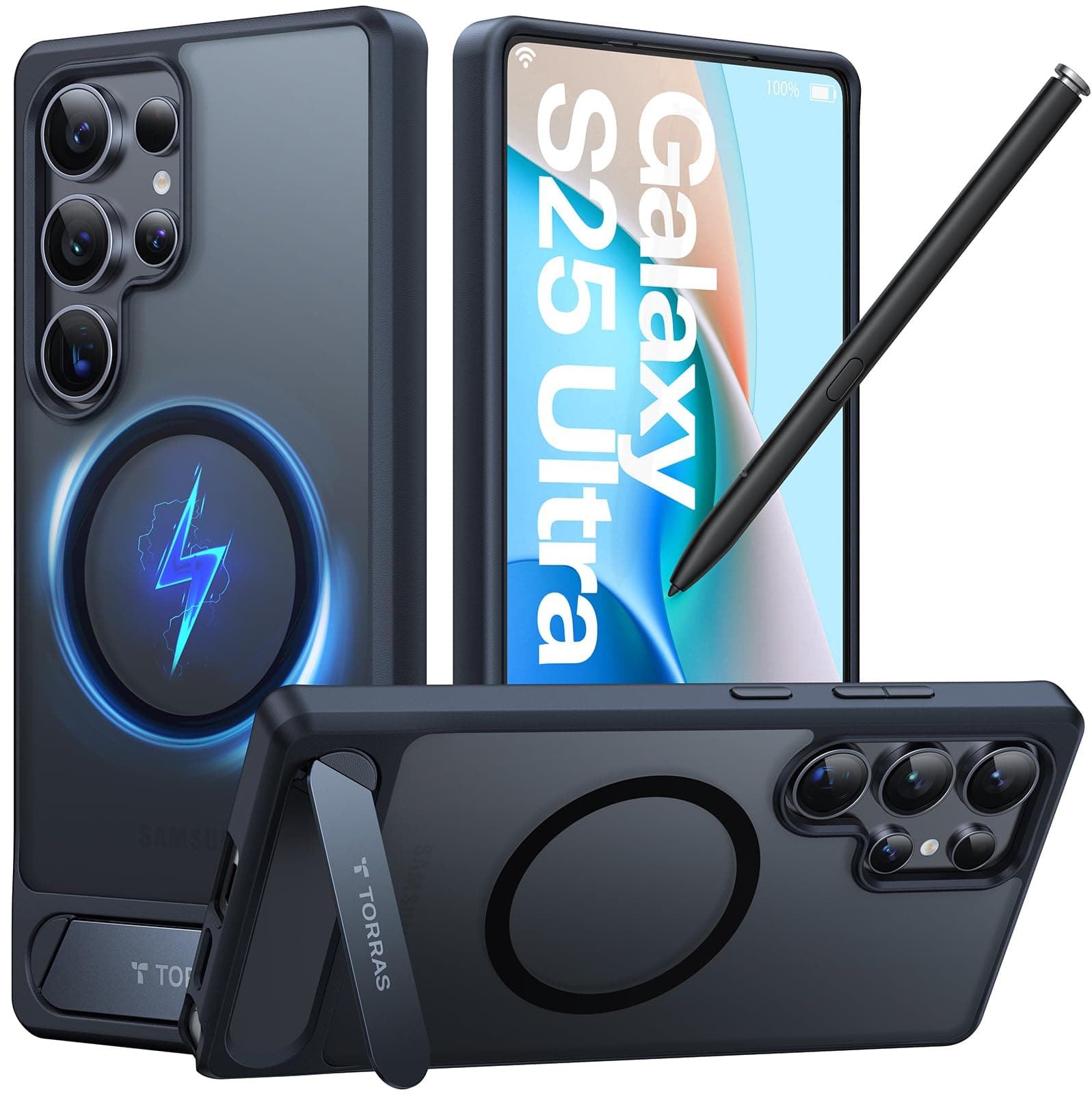 Magnetic Kickstand Phone Case for Samsung Galaxy S25 Ultra