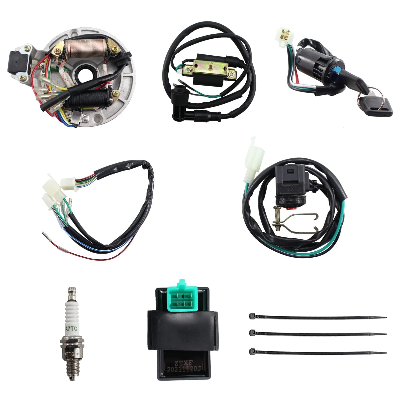 Pit Bike Kick Start Wire Harness Kit Lifan Stator 50-140cc Dirt Bike ATV
